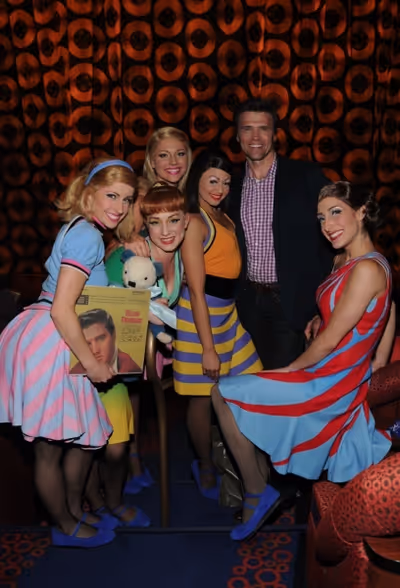 Brent Barrett with the Cast of ELVIS Photo